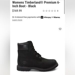 Timberland Women’s All Black Premium 6” Boot